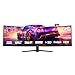 Produktbild Viewedge 49 Zoll Curved Ultrawide Gaming Monitor 120 Hz, 1 ms, 32:9 DQHD 5120 × 1440, R1500, 110% sRGB, DisplayPort, HDMI, Unterstützung für Crosshair und Wandmontage