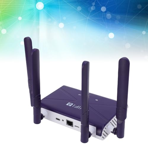 Modem 4G, Router WiFi6 Ad Alta Velocità con Slot SIM per Famiglie Uffici Viaggi Campeggio Casa