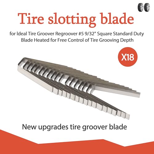Image of Tire Groover Blade Tire Groover Regroover #5 9 /32 inch Square Standard Duty Blade New Upgrades 2024 (Set of 18)