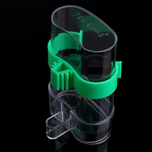 Jiamins Pet Bird Automatic Food Feeder and Water Dispenser Clip for Aviary Cage Accessories