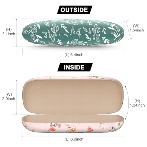 Image of Eyeglasses Case, Hard Shell Protective Case for Glasses, Unisex for Women Men
