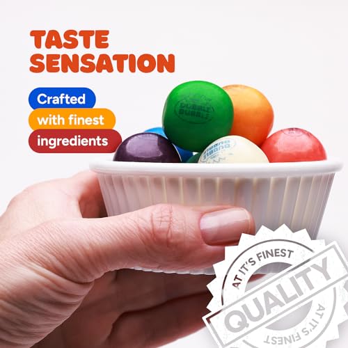 Gumballs for Gumball Machine Refill - 1 Inch Gum Balls - 1.7 LB | Gumball Machine Refills - 96 Pcs Double Bubble Chewing Gum for Kids - Assorted Flavors - Bulk Zip Pouch Bag - image 4