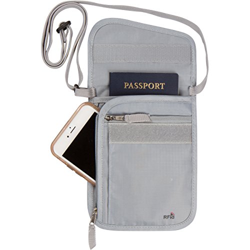 Boundless Neck Wallet with RFID blocking - Passport Travel Stash Pouch - Image 3