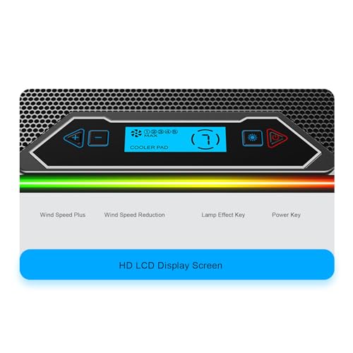Base para Portátil con 10 Ventiladores RGB y 5 Velocidades miniatura 5