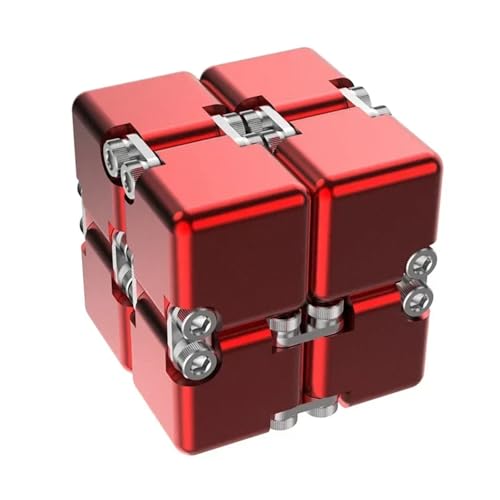 Adult Fashion Metal Unlimited New Upgrade Disassembly and Development Intelligent Stress Relief Toy(Red)