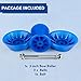 BALAVA Boat Trailer Roller,Boat Rollers for Trailer,3inch Bow Roller with Bells and Bolt,1/2 in Shaft Boat Trailer Bow Stop, Great for Boat Trailer Bracket,Blue