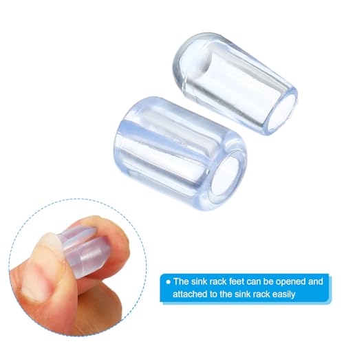 PATIKIL Pies de Protector para Rejilla de Fregadero Cocina Plástico miniatura 5