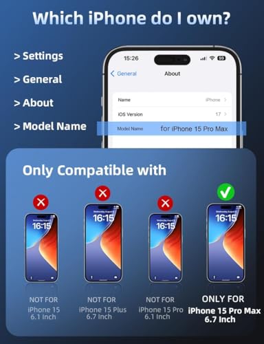 Image of AIBEX Privacy Tempered Glass for Apple iPhone 15 Pro Max| 9H Hardness | Anti-Spy Screen Guard | Anti-Fingerprint | Edge-to-Edge Privacy Protection |Bubble-Free Installation|Screen Visible Only to You