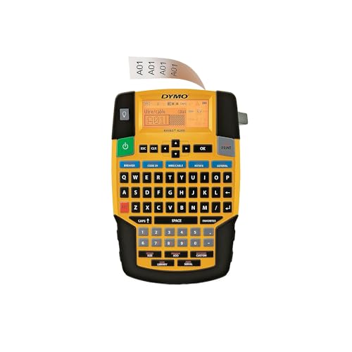 DYMO 1801611 Rhino 4200 Basic Industrial Handheld Label Maker, 1 Line, 4 3/50x8 23/50x2 6/25 (DYM1801611)