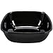 Sabert 320 oz/20 lb Black, PET Plastic Large Square Thermo-formed Catering Serving Bowl | 25/Case