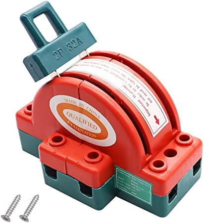 TWTADE Disconnect Knife Switch 32A 220V 2 Pole Double Throw DPDT Power Disconnect Switch HK11-2P-32