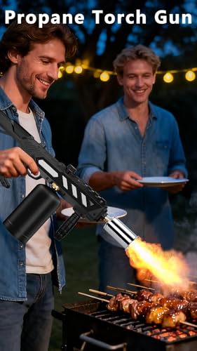 Image of ARTFLAMM Powerful Propane Torch Gun with Detachable Design, Cooking Torch for BBQ, Searing Steak, Campfire, Charcoal Grills & Sous Vide - Flamethrower Blow Torch Lighter (Tank Not Included)