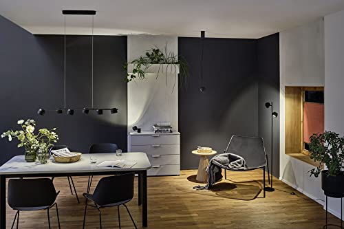 Paulmann 79776 LED Tischleuchte Puric Pane 3-Step-Dim incl. 1x3 Watt dimmbar Tischlampe Schwarz Metall, Kunststoff 2700 K