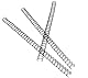RAYSON Drahtbinderücken, 25 Blatt, 34 Schlaufen, A4, Teilung 3:1, 6,4 mm, Schwarze, 100 Stück