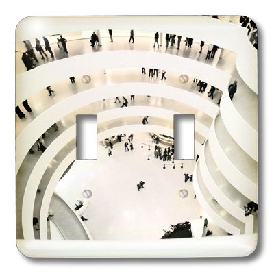 Interrupteur double architecture moderne musée Guggenheim de 3dRose LLC
