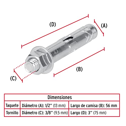 Comparativas de Taquete expansivo 3 4 precio favoritos de las personas. 6 Imagen adicional