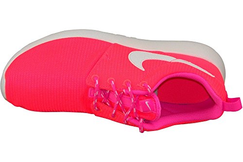 Nike Kids Rosherun (Gs) Lava/Glow/White/Pink Pow Running Shoe 53
