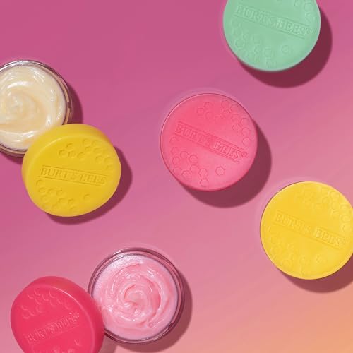 Image of Burt's Bees Overnight Lip Sleeping Mask Gift Set, .25 oz., 3 Count | Includes Passionfruit, Sweet Mint, Lemon Sorbet, Exfoliating Scrub Restores, Hydrates & Smooths to Reduce Fine Lines