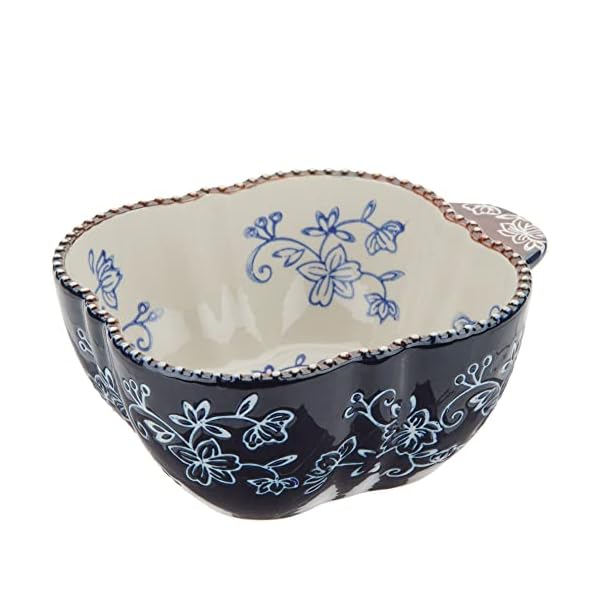 Temptations Ovenware 4 pc Sculpted Soup & Sandwich Set 2 Bowls & 2