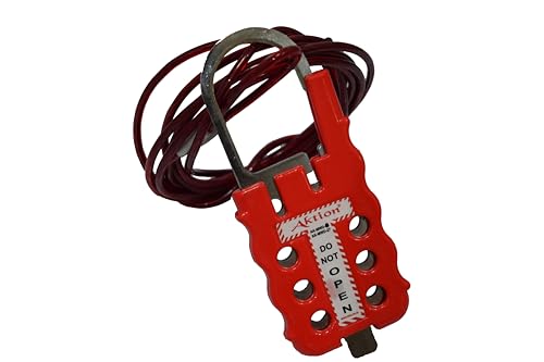 Image of Multipurpose Cable Lockout AK-MWD-27R Lock and hold - Red (Pack of 5)