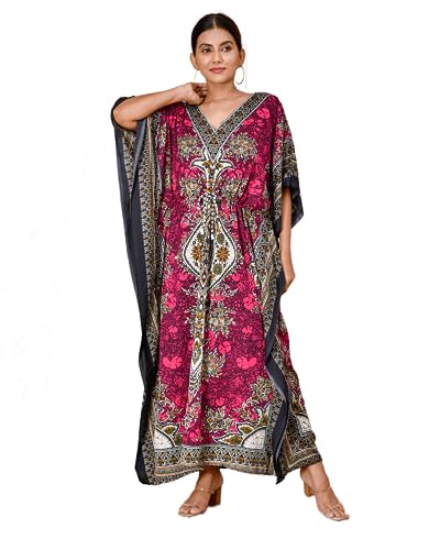 REYNOSOHOMEDECOR Kimono Kaftan Dress for Women - Elegant Holiday & Evening Dress - Loose Fit