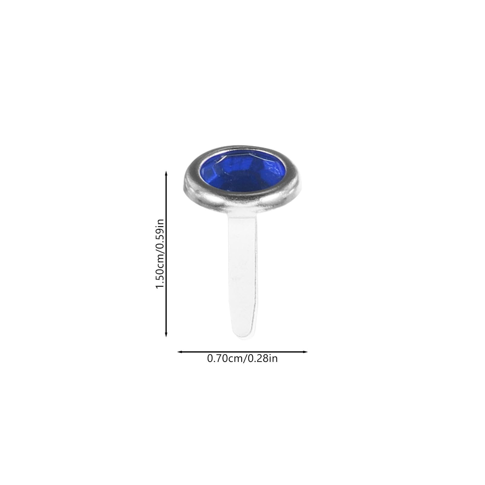 IWOWHERO 100Pcs Decorative Brads for DIY Crafts Durable Fasteners for Art Projects Easy to Use and Store for Scrapbooking and Wedding Decorations