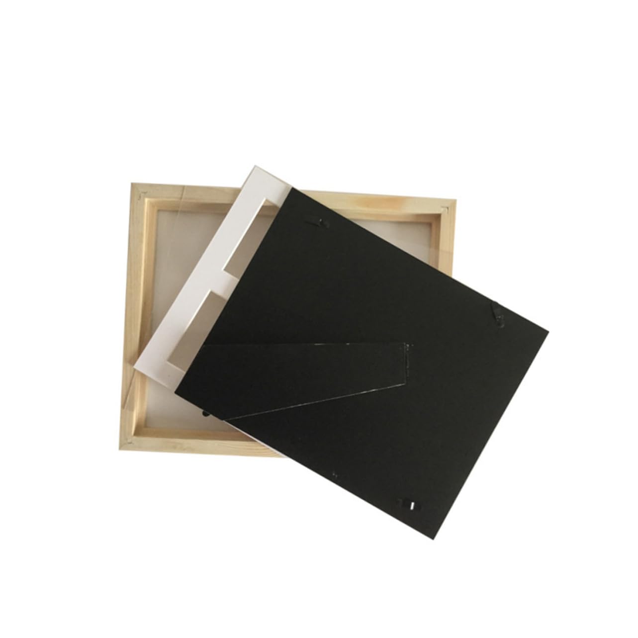 BESTonZON Kit per Impronte di E Piedi di Neonati Cornice per Foto in Legno Tampone di Inchiostro per Timbri Kit per Impronte di Piedi di Neonati Facile da Usare per Baby Shower