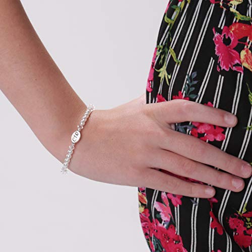 Cherished Moments Sterling Silver Child's CTR Bracelet or Necklace for Girls with Simulated Pearls and Crystals (5-12 years)2