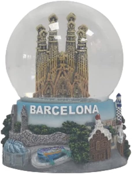 Barcelona Spain Snow Globe 65mm