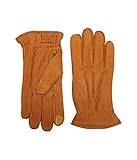 Lengüeta de cuero. UGG Guante de cuero de 3 puntos para hombre, Castaño, Medium