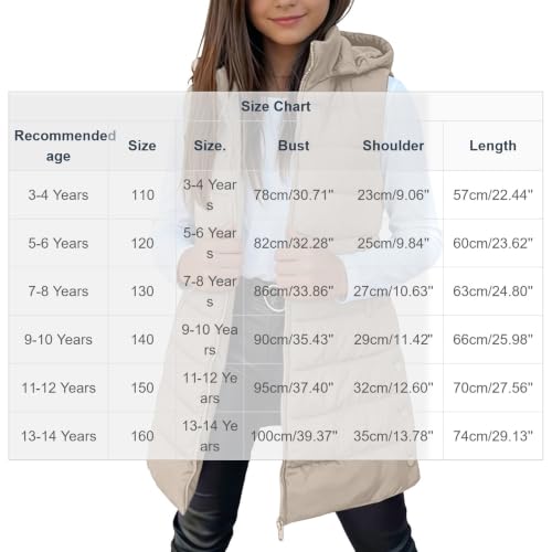 TERGHTP Boys Girls Puffer Vest Hooded Sleeveless Quilted Outerwear Jacket - image 4