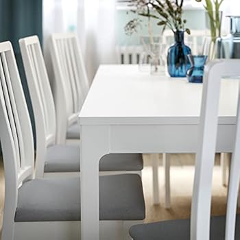 IKEA EKEDALEN Extendable Table 120/180 x 80 cm White : Amazon.com