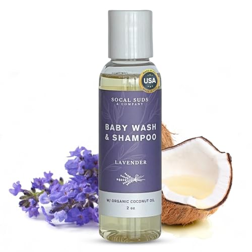 SoCal Suds & Company 2oz Trial Size Organic Baby Wash & Shampoo- Lavender