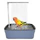 HUIKUANGEU Vogel Badehaus Badewanne,Automatische Vogel Badewanne,Wellensittich Badewanne,Automatische Haustier-Vogeltränke,Multifunktionaler Vogeldusche,Vogelbadewanne,für Sittiche