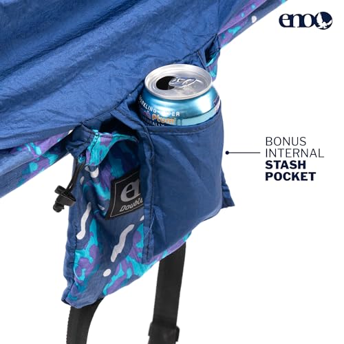 Image of ENO, Eagles Nest Outfitters DoubleNest Lightweight Camping Hammock, 1 to 2 Person, Special Edition Colors, ATC