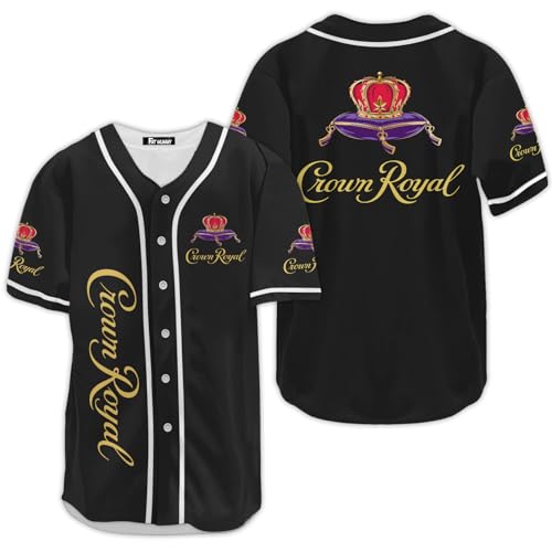 XXME Crown Fan Baseball Jersey Shirt, Crown Lovers Shirt Sports Uniform, Small