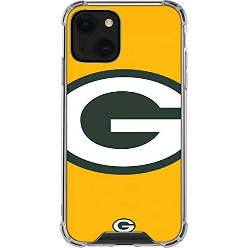 Skinit Clear Phone Case Compatible with iPhone 13 - Officially Licensed NFL Green Bay Packers Large Logo Design