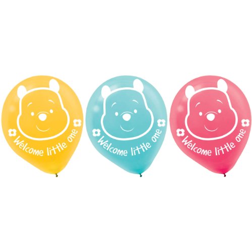 Pooh Little Hunny Printed Latex Balloons Package of 15