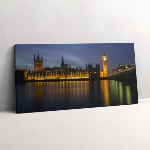 Peinture sur toile Palais de Winchester Londres 100x50cm tableau chic