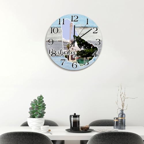 Horloge murale Barbade idée cadeau de voyage pour chambre