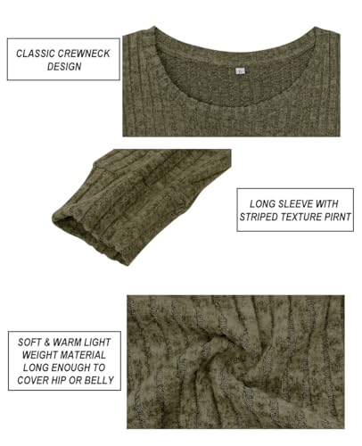 Image of CARCOS Plus Size Tops for Women Long Sleeve Raglan V Neck T Shirts Tunic Fall Blouse Xl-5Xl 14W -28W