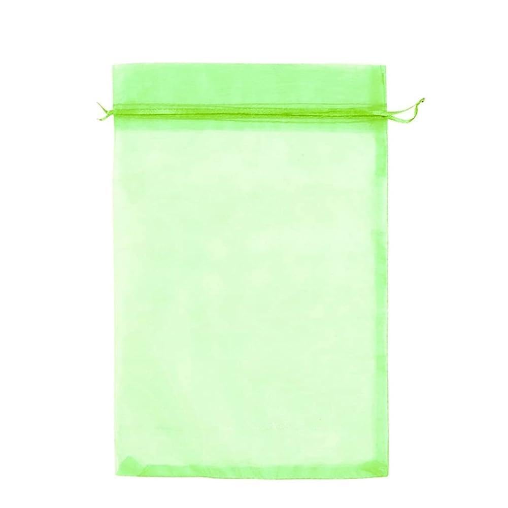 100Pcs Fruit Protection Bags Nylon Drawstring Green Fruit Netting Cover Garden Fruit Cover Mesh Bag for Strawberry Blueberry Grapes Small Fruit