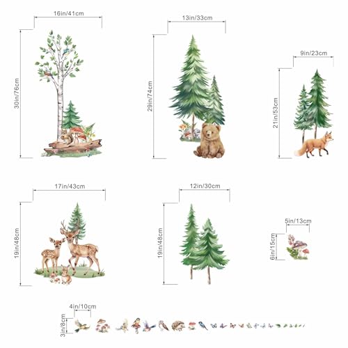 Vinilos decorativos Woodland Animal E para pared niños miniatura 4