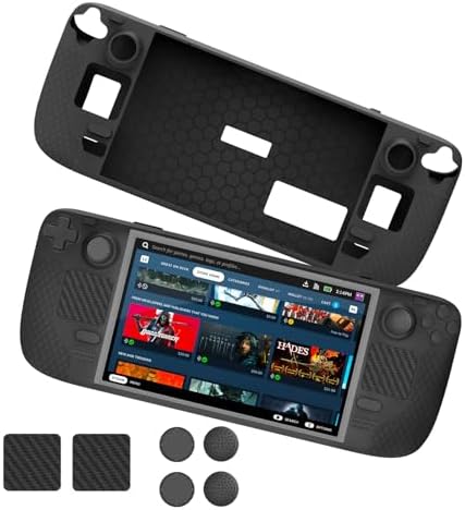 Capa de silicone com tudo incluído para Steam Deck, capa protetor...