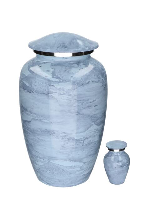 Urne funéraire aluminium marbre Elegance hommage éternel - 2