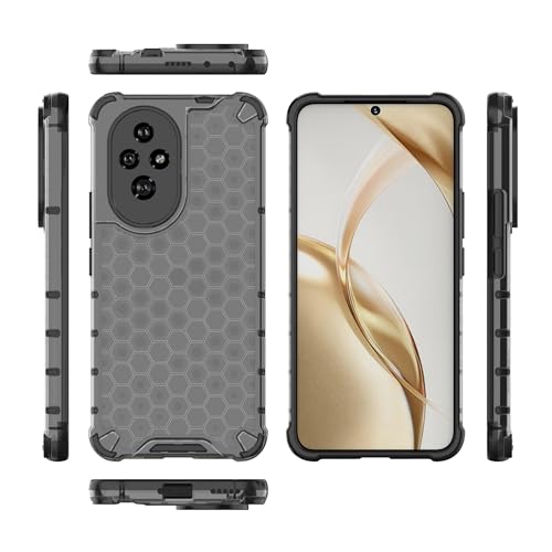Image of Glasgow Back Case Cover Compatible with [ Honor 200 5G ] (Stylish Design) - Black