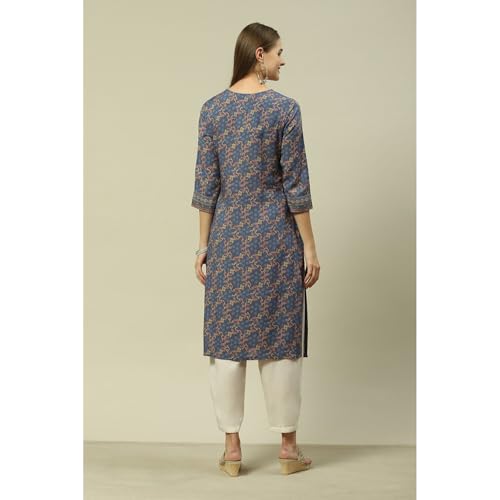 Image of Rangriti Women's Rayon Printed Regular Kurtas
