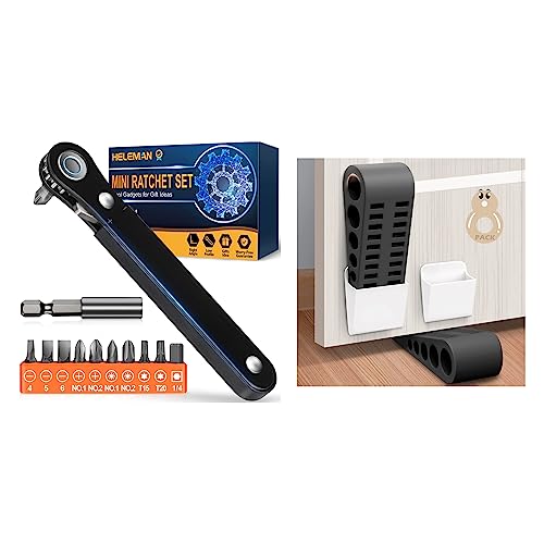 Right Angle Screwdriver+Rubber Door Stoppers 8 Pack #TOP28