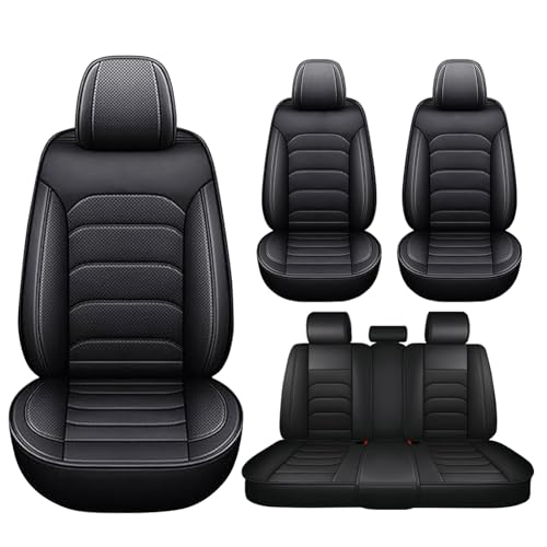 Gaoxianglin Housse de Siege en Cuir pour Volkswagen Passat 1999-2026,Universel 5 Pièces Respirant Couverture Couvre Sieges Avant Arrière Coussin,...