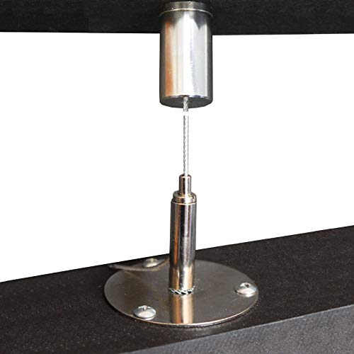 Système de Suspension avec Câble DA100 Longueur 1000 mm Capacité de Charge jusqu‘à 20 kg Réglage continu Set de Fixation